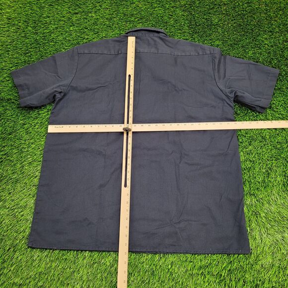 DICKIES Workwear Button Shirt XL 26x32 Blue - Picture 3 of 14